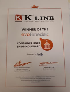 EVO FENDEX Award Certificate
