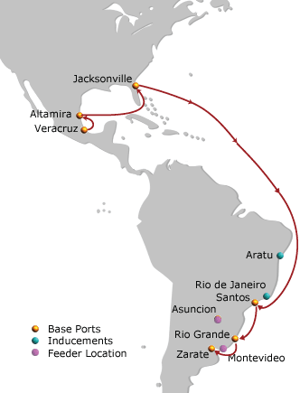 K Line Car Carrier Roro South America Us Southbound